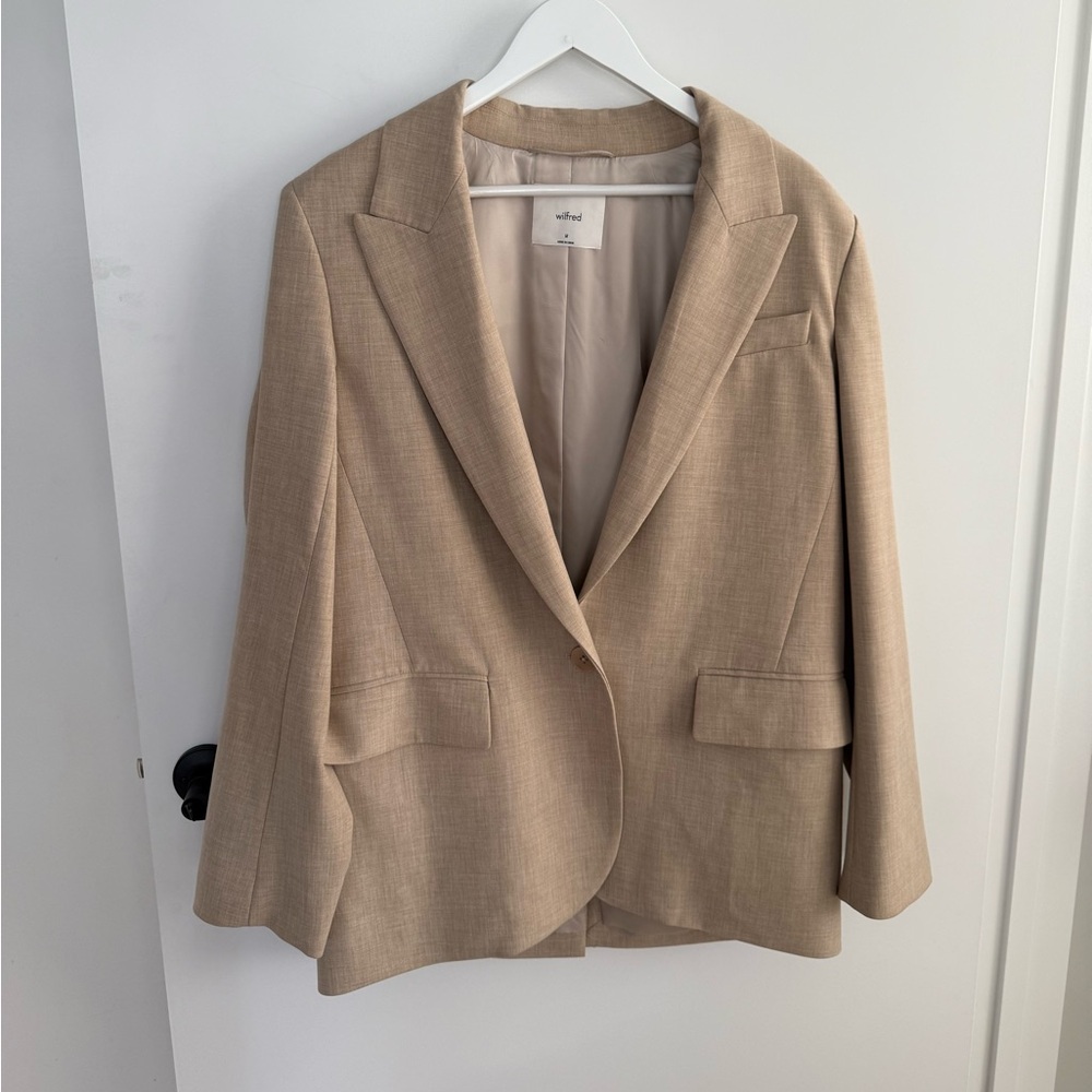 Wilfred Heather Taupe Blazer - Aritzia